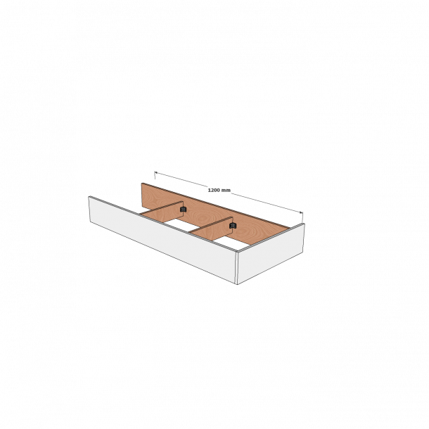 Sokkelst L: 1200 mm