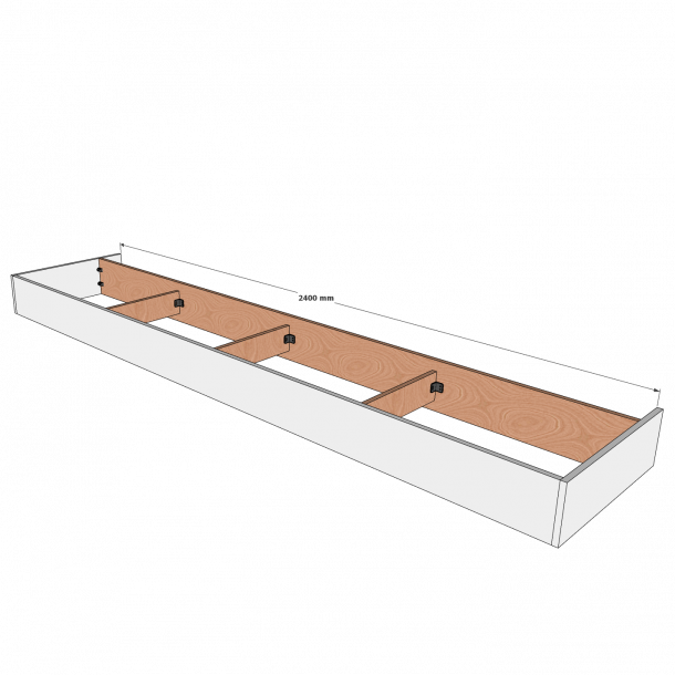 Sokkelst L: 2400 mm