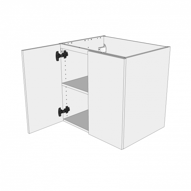 Bad hyldeskab 60 cm med hylde og 2 lger