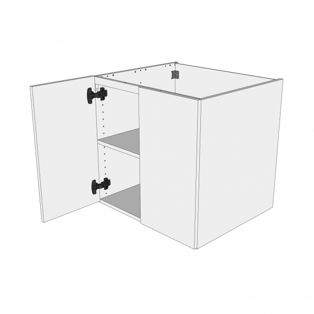 Bad hyldeskab 60 cm med hylde og 2 lger