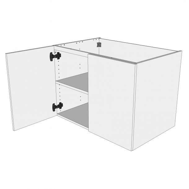 Bad hyldeskab 80 cm med hylde og 2 lger 