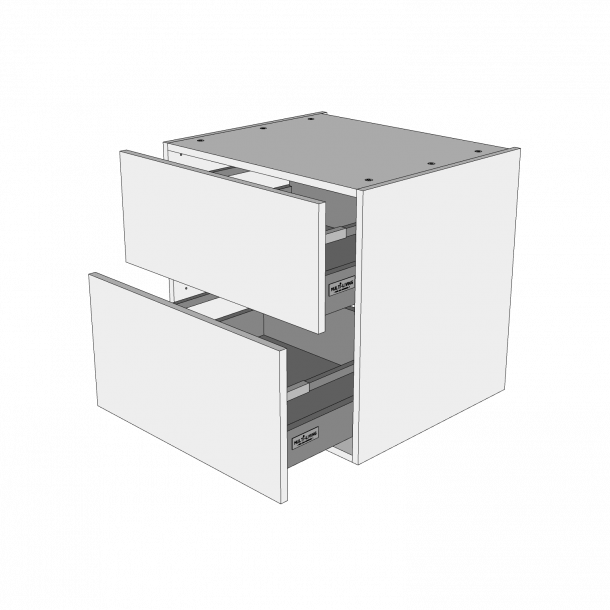 Bad skuffeskab 30 cm med 2 skuffer - fuldudtrk