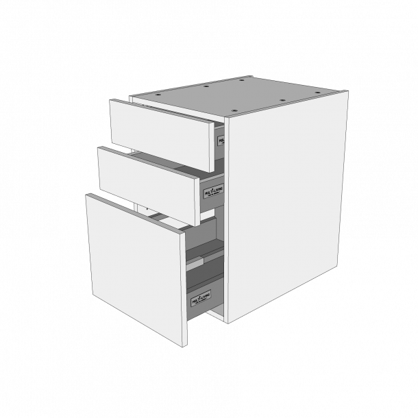 Bad skuffeskab 40 cm med 3 skuffer - deludtrk