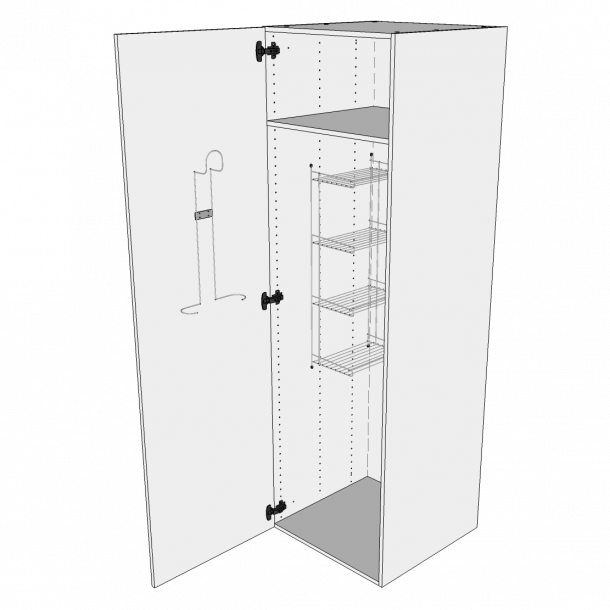 Hjskab 50 cm med hylde og lge