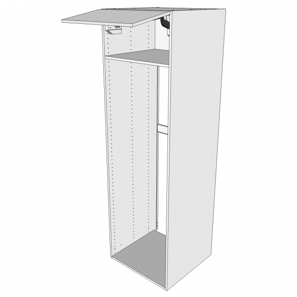 Hyldeskab 60 cm med 4 hylder og lge