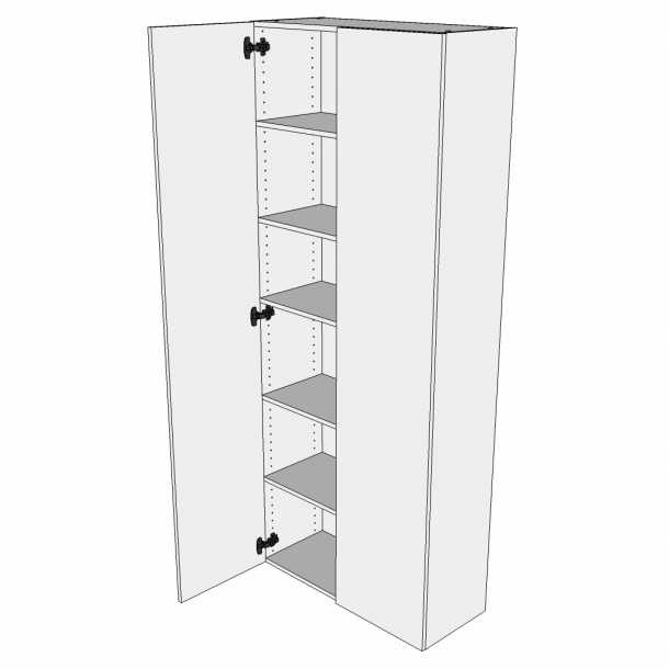 Hj overskab 60 cm med 3 hylder og 2 lger