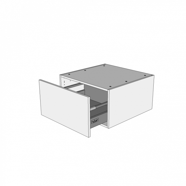 2 skuffelook - Indbygningsskab til ovn 60 cm med 4 hylder, alurist og 2 lger