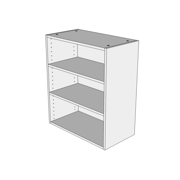 Overskab 40 cm med 2 hylder