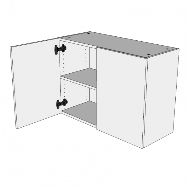 Hjrneskab 60 cm med lge og 2 hylder