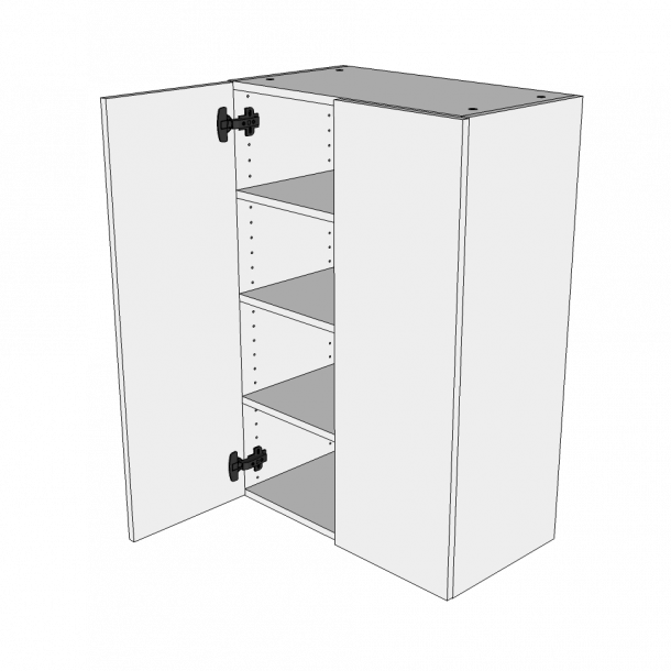 Hj overskab 60 cm med 3 hylder og 2 lger