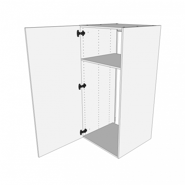 Semi Indbygningsskab til kl 60 cm med 1 hylde og lge